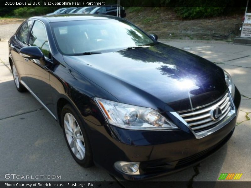 Black Sapphire Pearl / Parchment 2010 Lexus ES 350