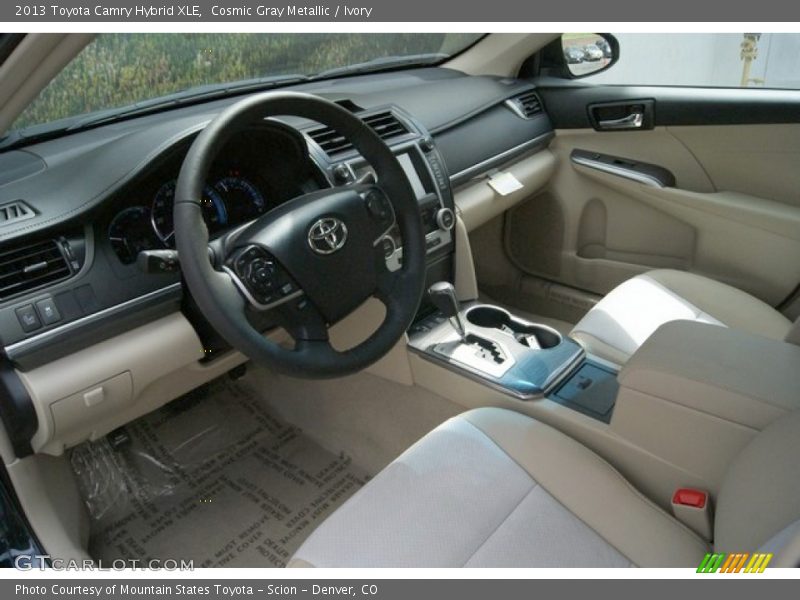 Cosmic Gray Metallic / Ivory 2013 Toyota Camry Hybrid XLE