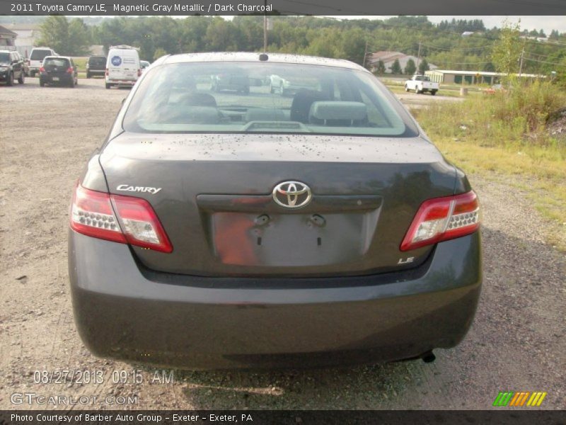 Magnetic Gray Metallic / Dark Charcoal 2011 Toyota Camry LE