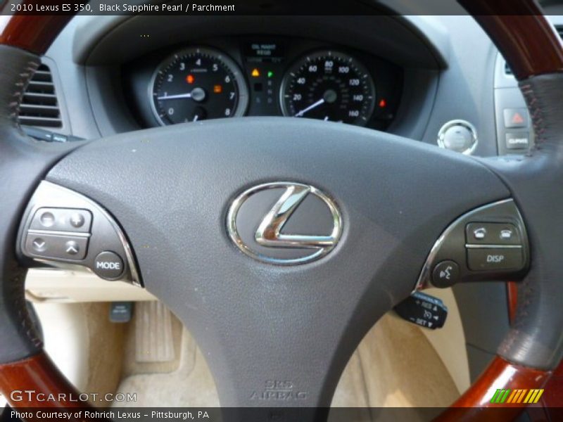 Black Sapphire Pearl / Parchment 2010 Lexus ES 350