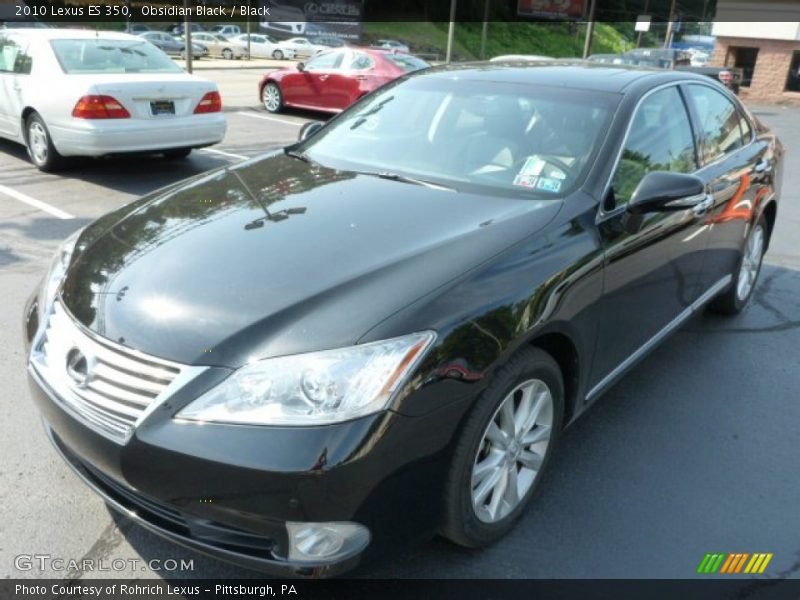 Obsidian Black / Black 2010 Lexus ES 350