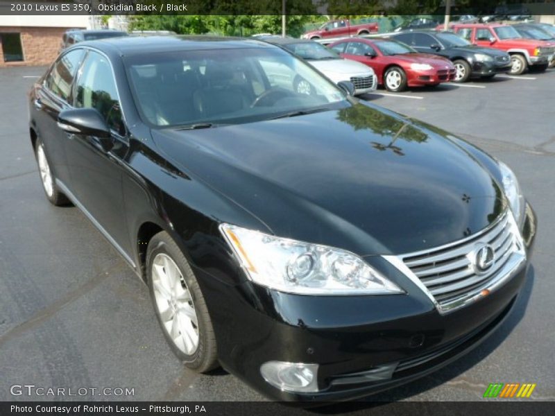 Obsidian Black / Black 2010 Lexus ES 350