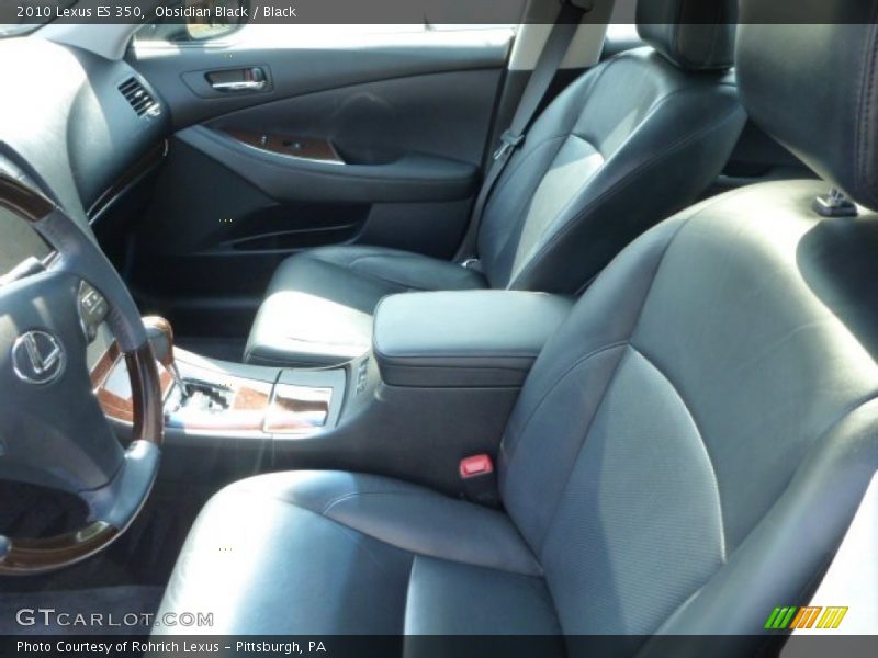 Obsidian Black / Black 2010 Lexus ES 350