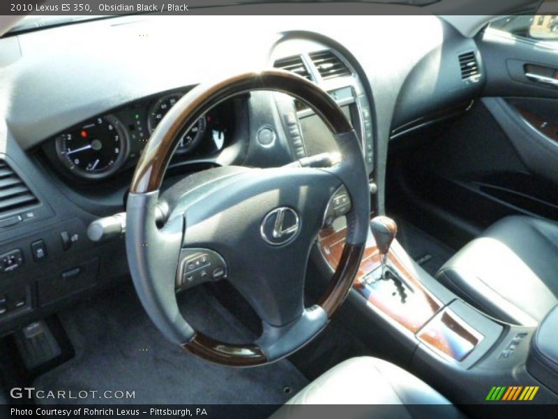Obsidian Black / Black 2010 Lexus ES 350