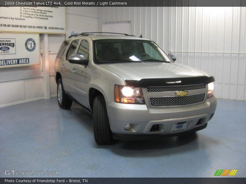 Gold Mist Metallic / Light Cashmere 2009 Chevrolet Tahoe LTZ 4x4