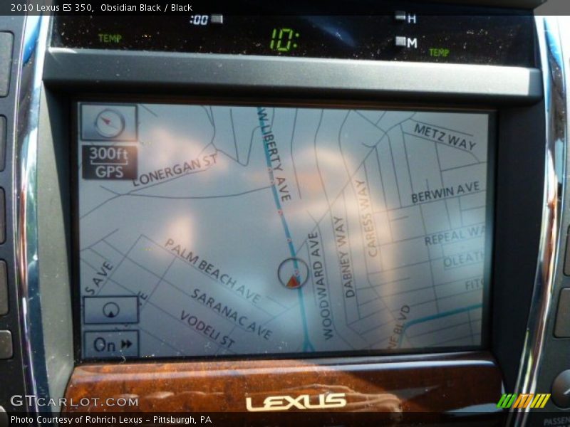 Obsidian Black / Black 2010 Lexus ES 350