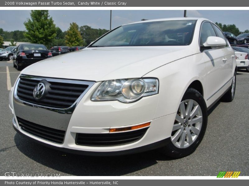 Candy White / Classic Gray 2008 Volkswagen Passat Turbo Sedan