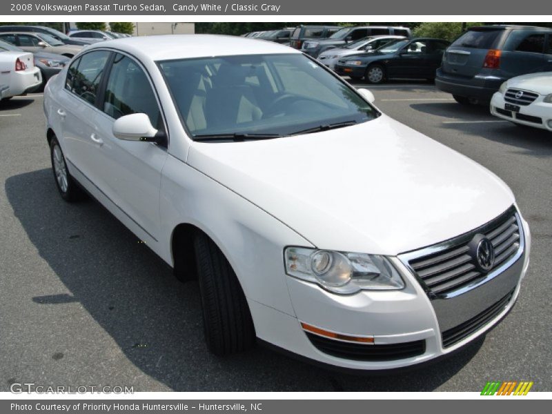 Candy White / Classic Gray 2008 Volkswagen Passat Turbo Sedan