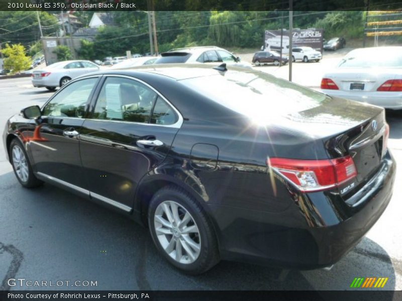 Obsidian Black / Black 2010 Lexus ES 350