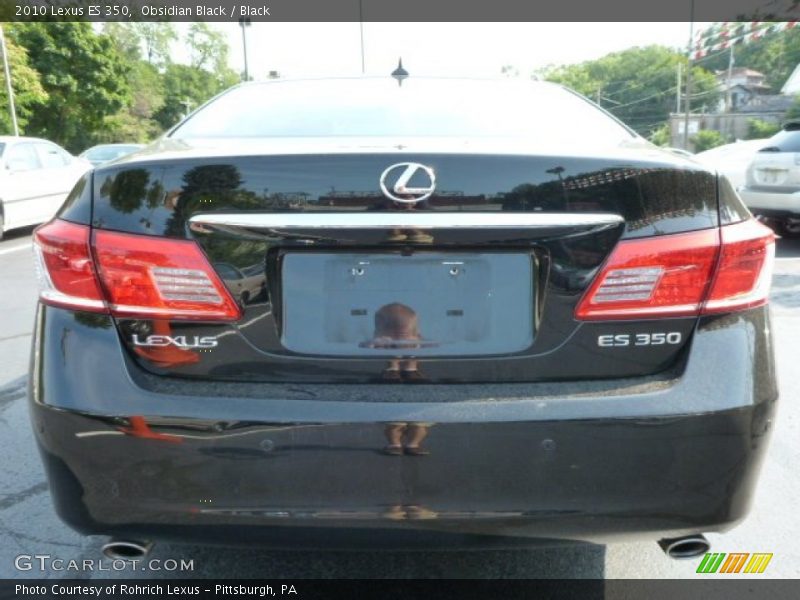Obsidian Black / Black 2010 Lexus ES 350