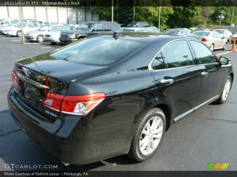 Obsidian Black / Black 2010 Lexus ES 350