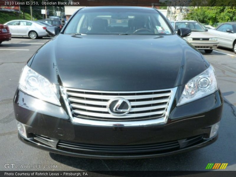 Obsidian Black / Black 2010 Lexus ES 350