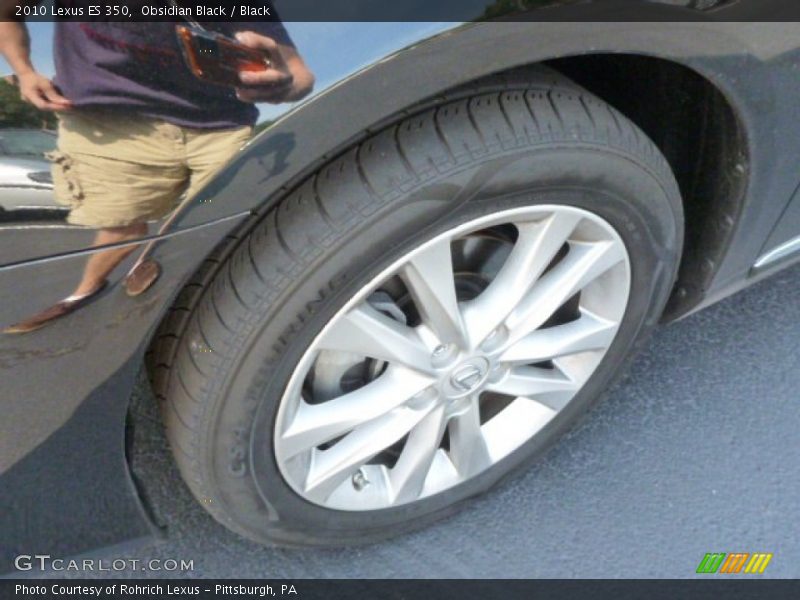 Obsidian Black / Black 2010 Lexus ES 350