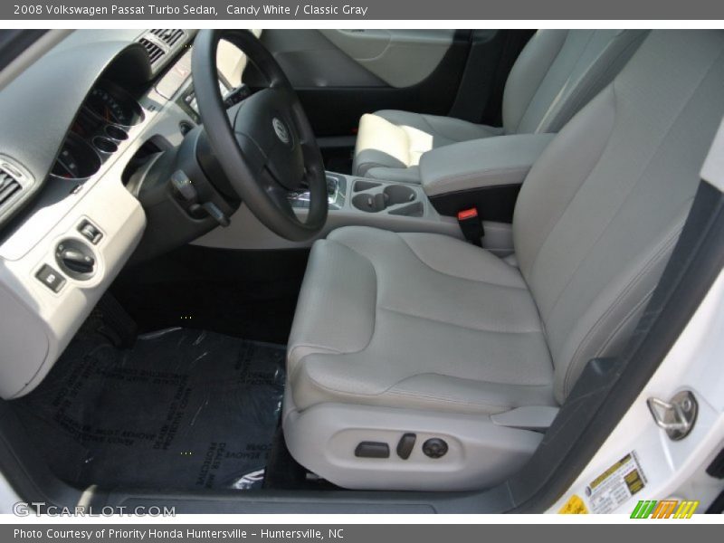 Candy White / Classic Gray 2008 Volkswagen Passat Turbo Sedan