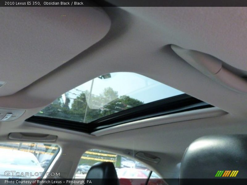Obsidian Black / Black 2010 Lexus ES 350