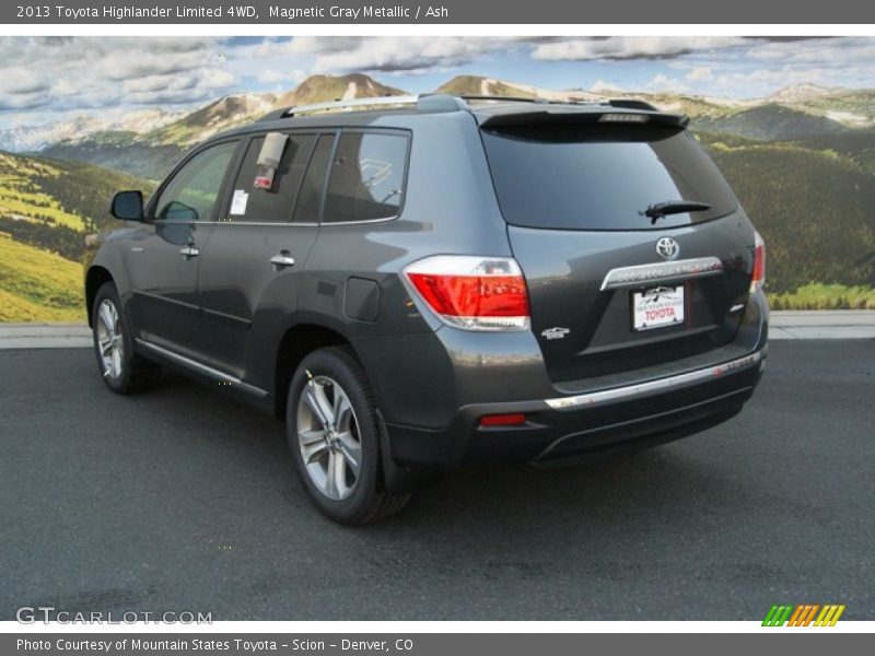 Magnetic Gray Metallic / Ash 2013 Toyota Highlander Limited 4WD