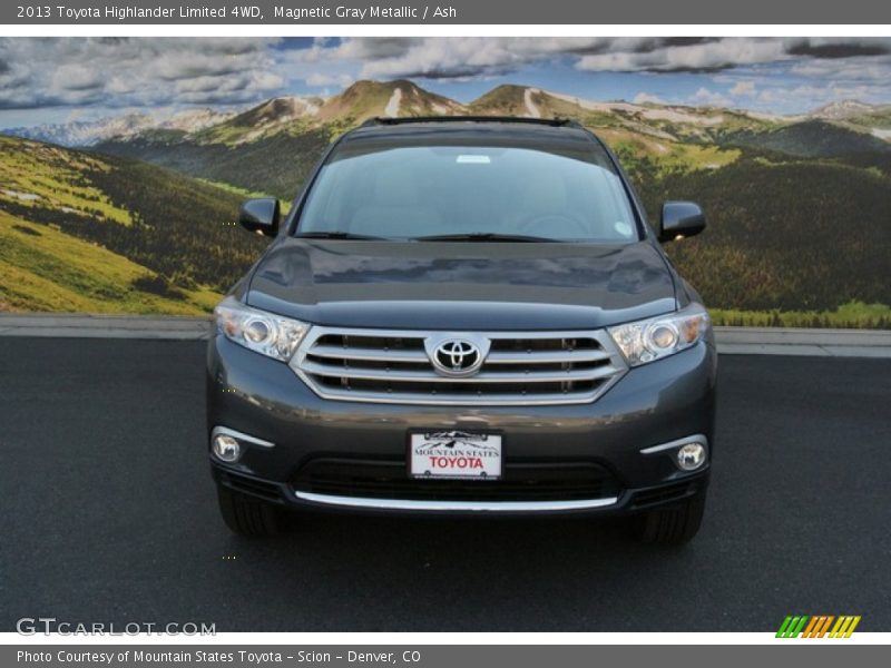 Magnetic Gray Metallic / Ash 2013 Toyota Highlander Limited 4WD