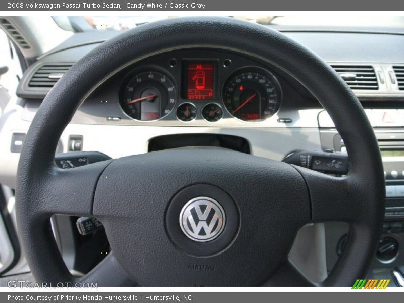 Candy White / Classic Gray 2008 Volkswagen Passat Turbo Sedan