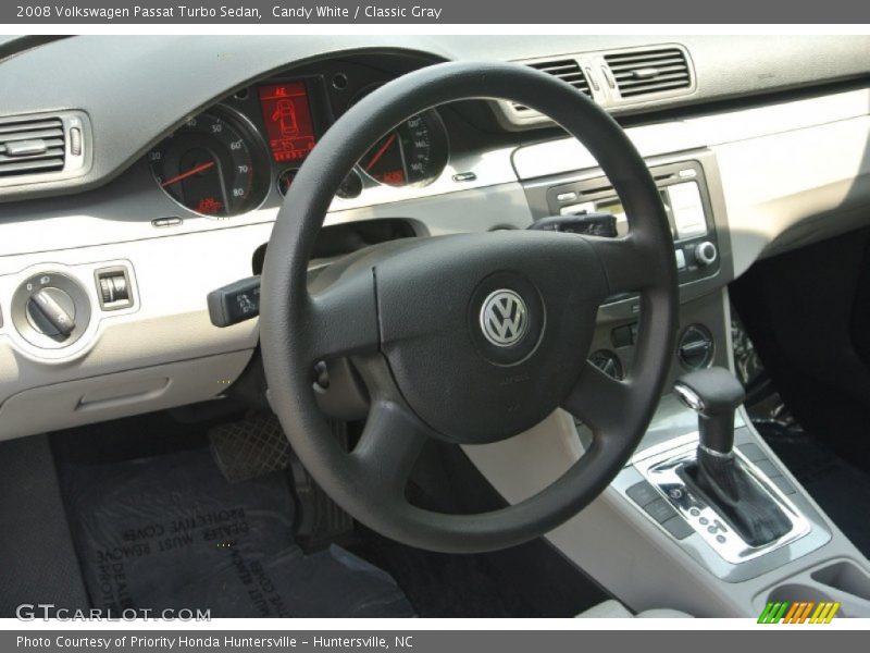 Candy White / Classic Gray 2008 Volkswagen Passat Turbo Sedan