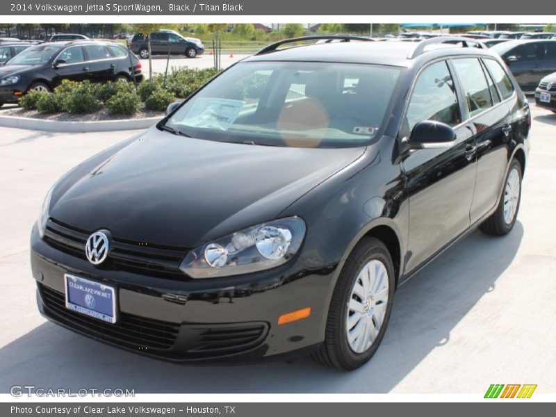 Black / Titan Black 2014 Volkswagen Jetta S SportWagen