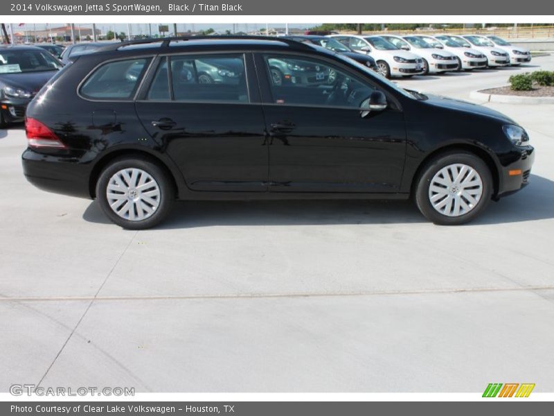 Black / Titan Black 2014 Volkswagen Jetta S SportWagen
