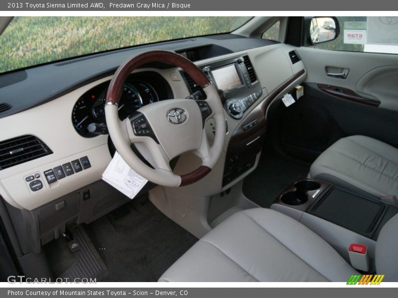 Predawn Gray Mica / Bisque 2013 Toyota Sienna Limited AWD