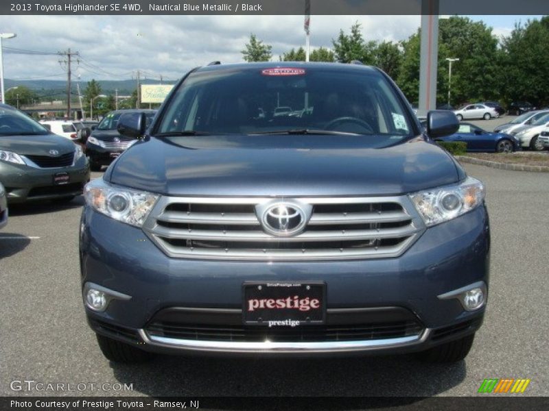 Nautical Blue Metallic / Black 2013 Toyota Highlander SE 4WD