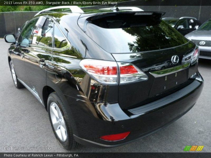 Stargazer Black / Black/Ebony Birds Eye Maple 2013 Lexus RX 350 AWD