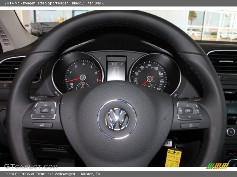 Black / Titan Black 2014 Volkswagen Jetta S SportWagen