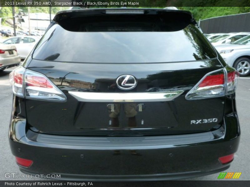 Stargazer Black / Black/Ebony Birds Eye Maple 2013 Lexus RX 350 AWD