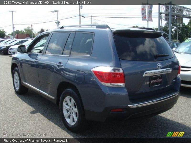 Nautical Blue Metallic / Black 2013 Toyota Highlander SE 4WD