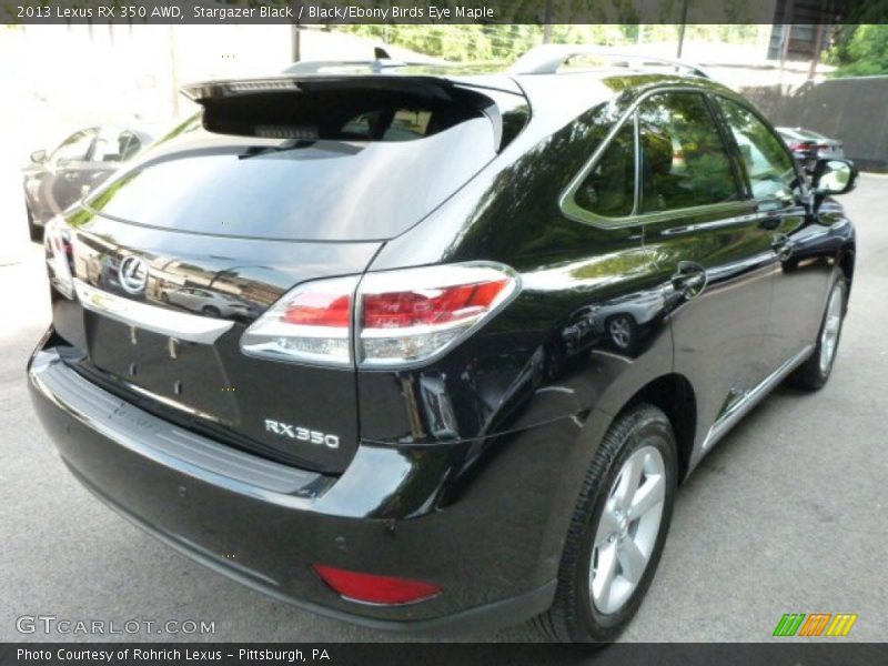 Stargazer Black / Black/Ebony Birds Eye Maple 2013 Lexus RX 350 AWD