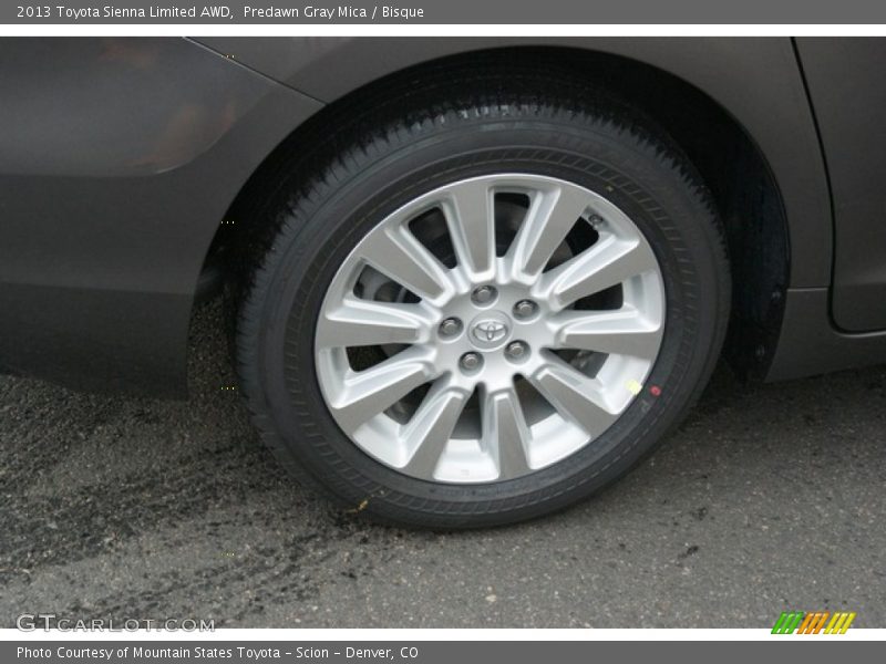 Predawn Gray Mica / Bisque 2013 Toyota Sienna Limited AWD