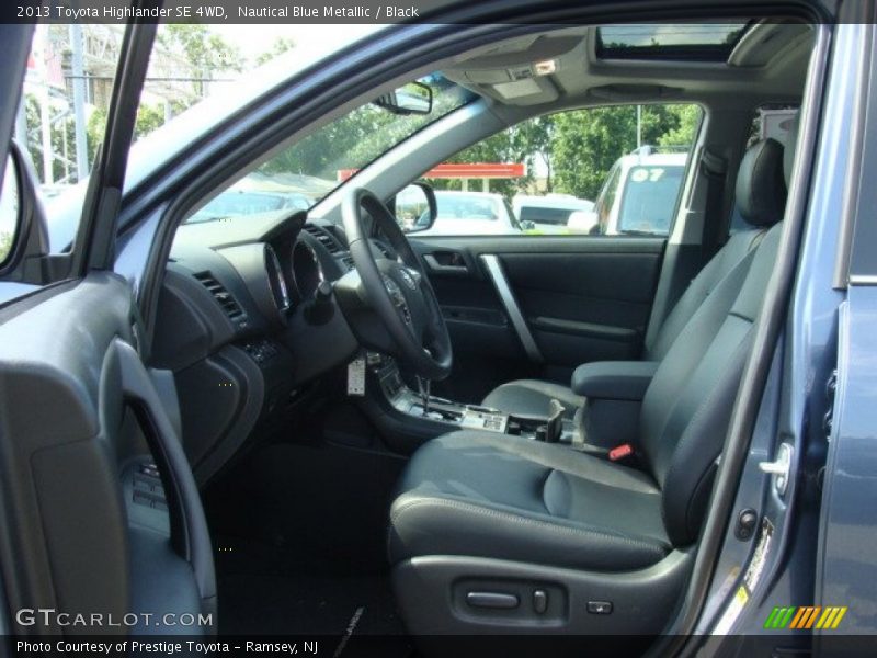 Nautical Blue Metallic / Black 2013 Toyota Highlander SE 4WD