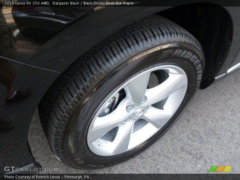 Stargazer Black / Black/Ebony Birds Eye Maple 2013 Lexus RX 350 AWD