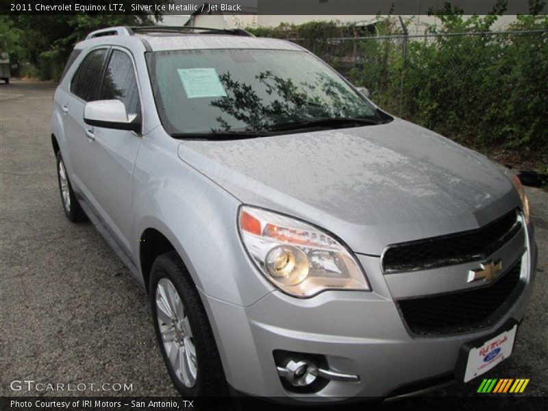 Silver Ice Metallic / Jet Black 2011 Chevrolet Equinox LTZ