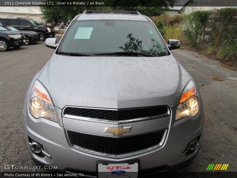 Silver Ice Metallic / Jet Black 2011 Chevrolet Equinox LTZ