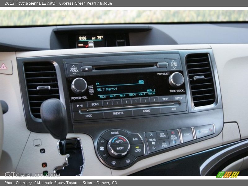 Cypress Green Pearl / Bisque 2013 Toyota Sienna LE AWD