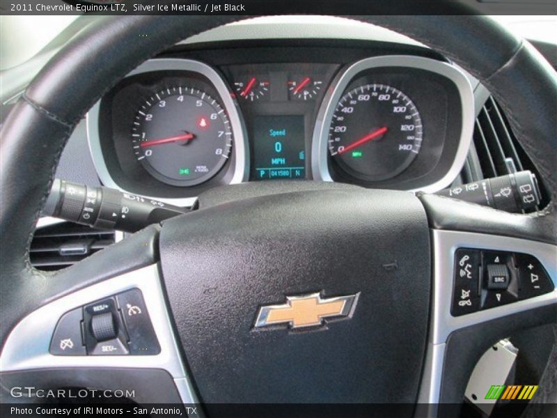 Silver Ice Metallic / Jet Black 2011 Chevrolet Equinox LTZ