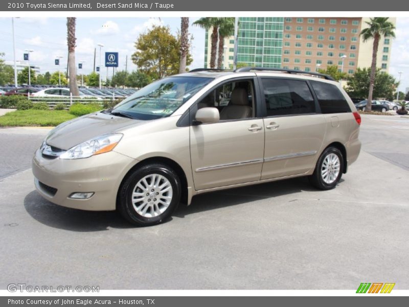 Front 3/4 View of 2010 Sienna Limited