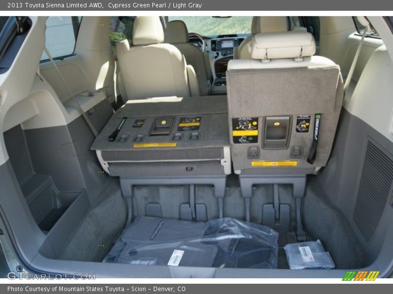 Cypress Green Pearl / Light Gray 2013 Toyota Sienna Limited AWD