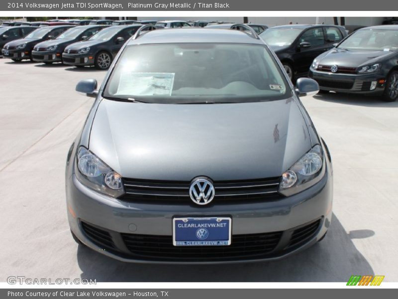 Platinum Gray Metallic / Titan Black 2014 Volkswagen Jetta TDI SportWagen