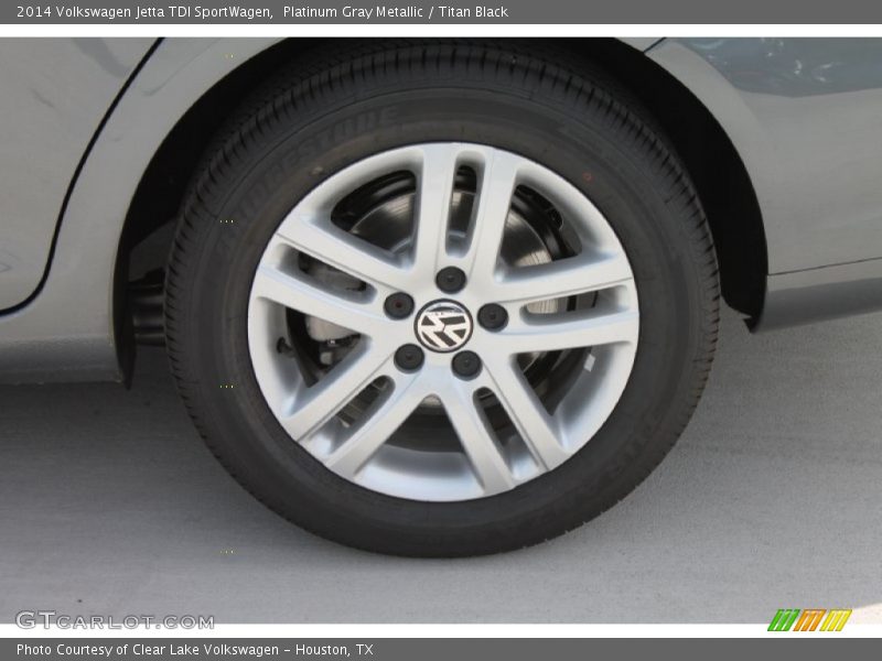 Platinum Gray Metallic / Titan Black 2014 Volkswagen Jetta TDI SportWagen