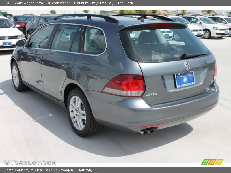 Platinum Gray Metallic / Titan Black 2014 Volkswagen Jetta TDI SportWagen