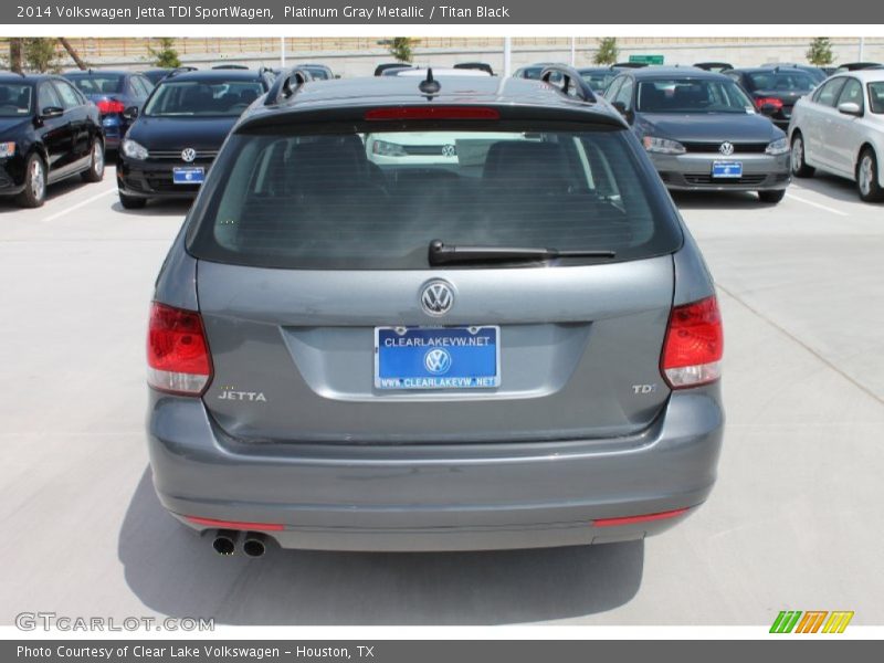 Platinum Gray Metallic / Titan Black 2014 Volkswagen Jetta TDI SportWagen