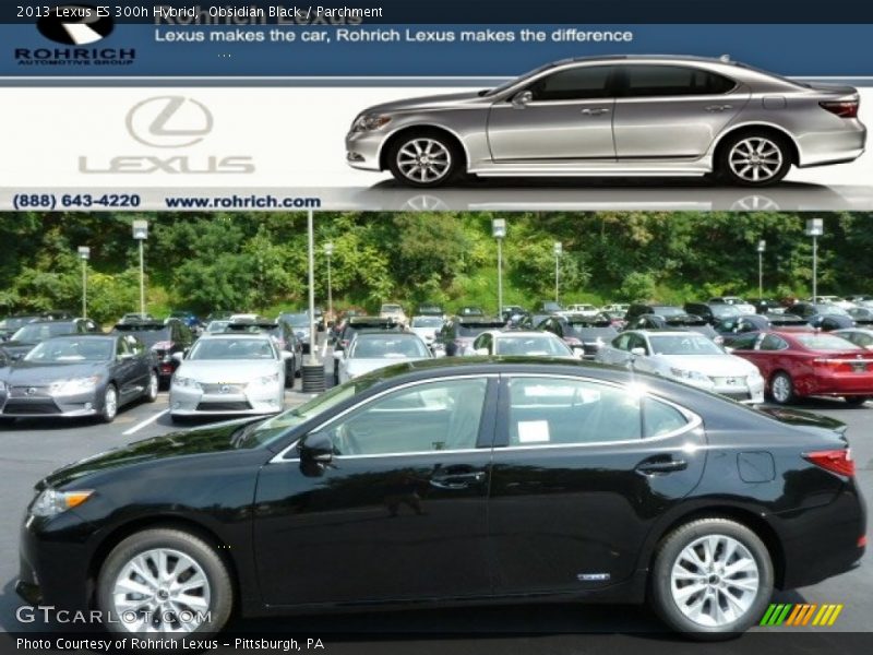 Obsidian Black / Parchment 2013 Lexus ES 300h Hybrid