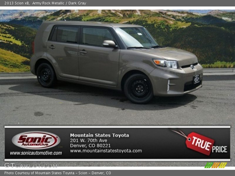 Army Rock Metallic / Dark Gray 2013 Scion xB