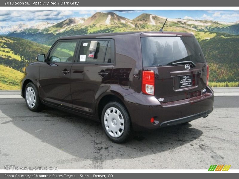 Absolutly Red / Dark Gray 2013 Scion xB