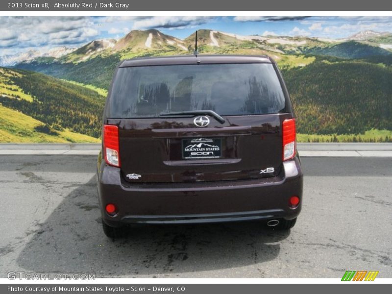 Absolutly Red / Dark Gray 2013 Scion xB