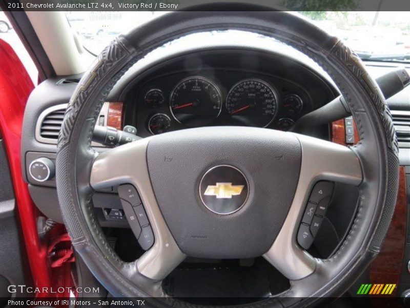 Victory Red / Ebony 2011 Chevrolet Avalanche LTZ 4x4